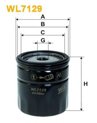 WIX FILTERS wl7129 -  Фильтр масляный двигателя